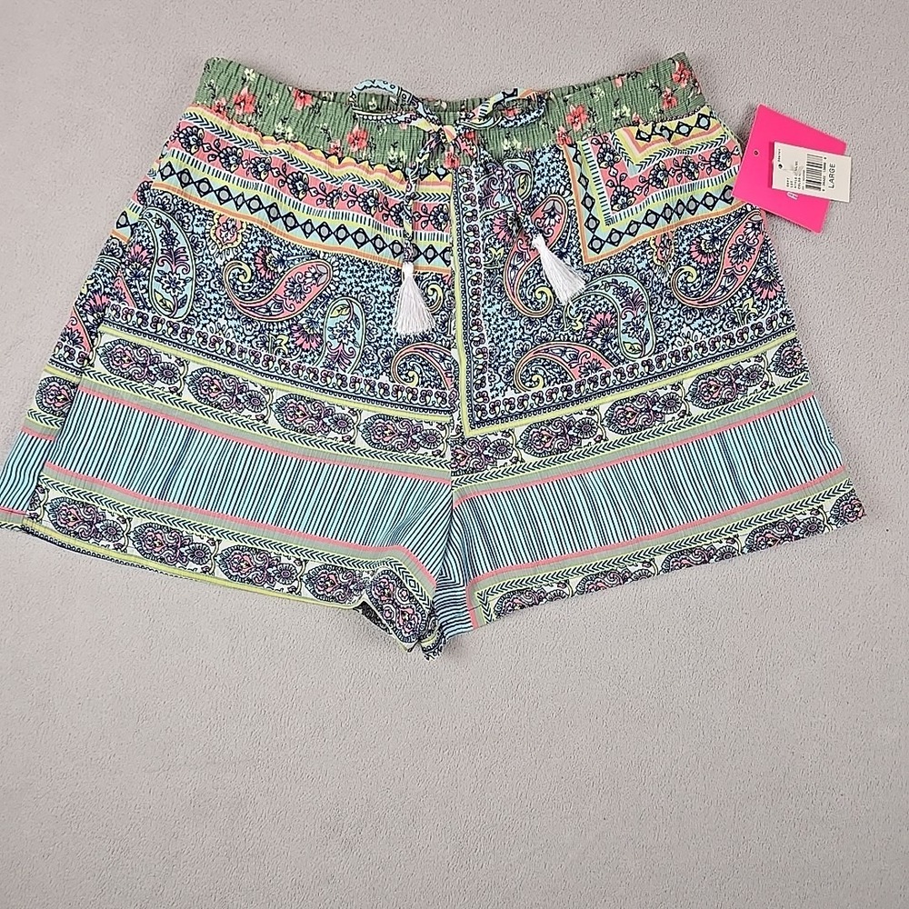 Amy Byer Woven Shorts Size Large‎ Women's Multicolor